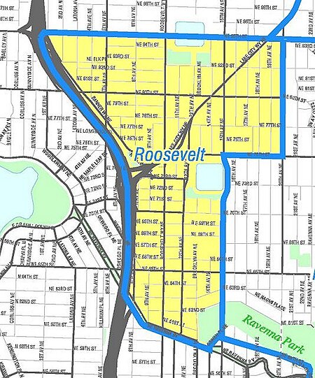 Seattle Roosevelt map