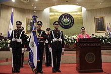 Salvadoran cadets in the Legislative Assembly of El Salvador Sesion Solemne de Legislatura 2015-2018 (17866066655).jpg