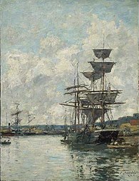 Bateaux au Havre, 1887 Musée des Beaux-Arts (Boston)[93]