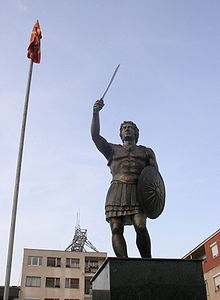 Statue of Alexander the Great in the City Square