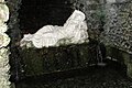 Sleeping nymph statue in the Grotto