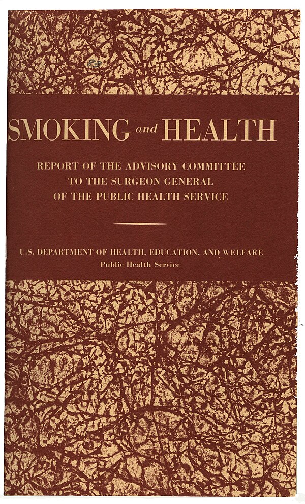 January 11, 1964: U.S. government panel links cigarettes to lung cancer