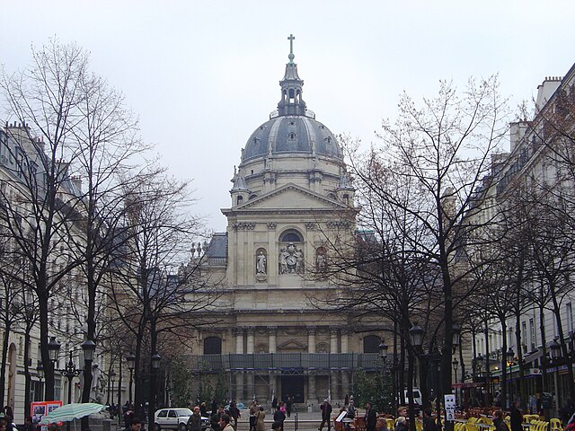 The chapel of the Sorbonne today, from a similar view point as above