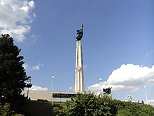 Monument to the Battle of Batina in Batina by Antun Augustincic Spomenik Batinske bitke 01.jpg