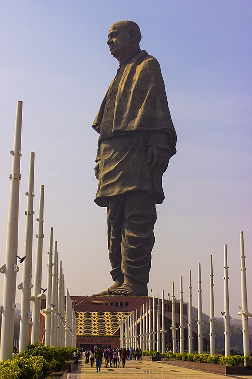 Statue of Unity (2018), the world's tallest statue, Gujarat, India