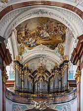 האורגן בסגנון הבארוק בכנסיית אלטנבורג הקדוש באוסטריה