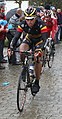 Stijn Devolder lors du Tour des Flandres 2008 dans le Vieux Quaremont.