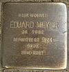 Stolperstein Isestraße 36 (Eduard Meyer) em Hamburgo-Harvestehude.JPG