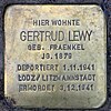 Stolperstein Markgraf-Albrecht-Str 15 (Halsee) Gertrud Lewy.jpg