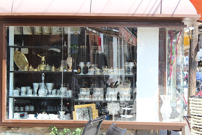 File:Store in the old bazaar of Peja.jpg