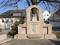 Monument for "Ernst von Stubenrauch" (1853-1909), "founder" of the Teltow Canal.