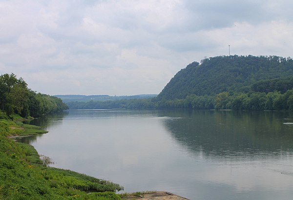 Looking upstream in Danville, Pennsylvania