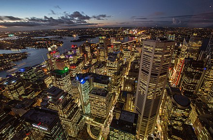 Экономика крупного города. Sydney CBD. Центральный деловой район (Сидней). Central Business District. Новый Уэльс.