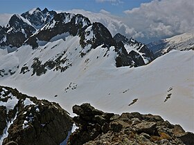 Tête du Basto au premier plan et Grand Capelet en arrière plan.