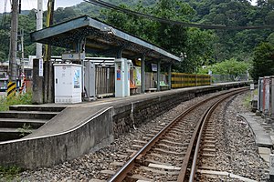 Eingang zum Bahnhof Fugui