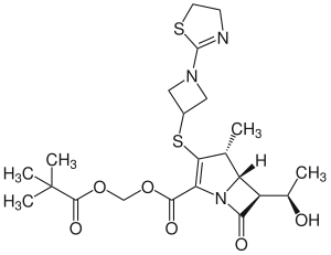 Strukturformel von Tebipenempivoxil