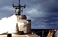 USS Thach (FFG 43) launches an RIM-66 SM-1 MR, c.1996.