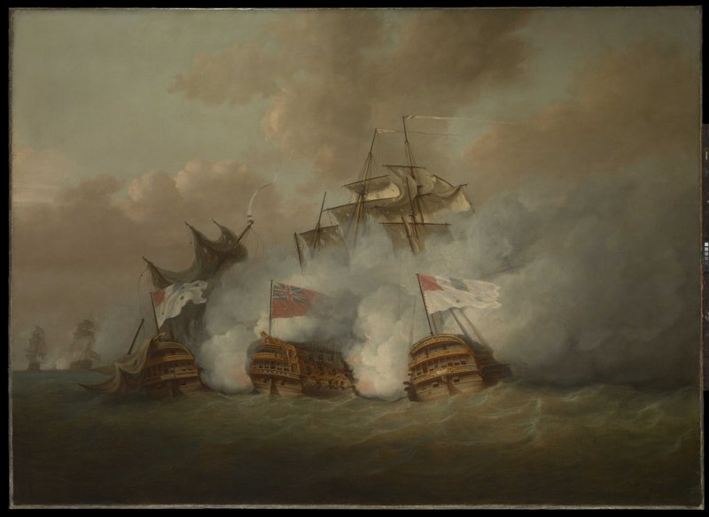 File:The 'Brunswick' and the 'Vengeur du Peuple' at the Battle of the First of June, 1794 RMG BHC0471.tiff