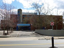 The English School; Jamaica Plain, Boston; main entrance, north side.JPG
