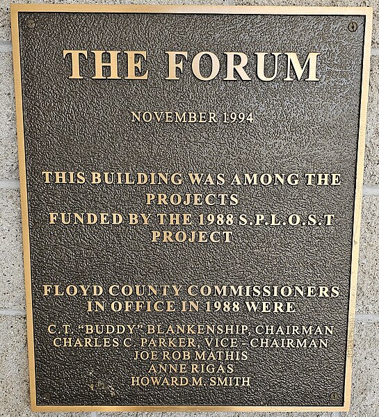 File:The Forum plaque, Rome, GA.jpg