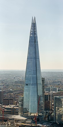 The Shard glass skyscraper, in London