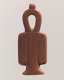 A tyet amulet Tit (Isis knot) amulet MET DP109370.jpg