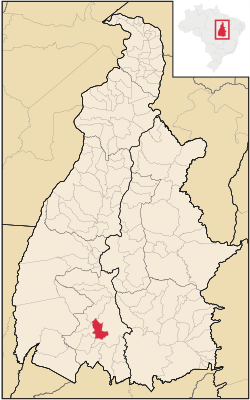 Localização de Sucupira no Tocantins