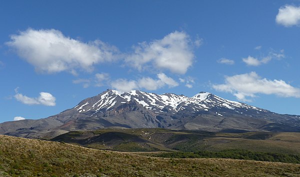 New Zealand's Mount Ruapehu stood in for the Lonely Mountain in Peter Jackson's film adaptations of The Hobbit.