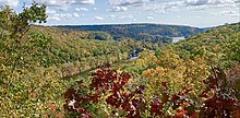 View from the top of Webb Mountain in Monroe