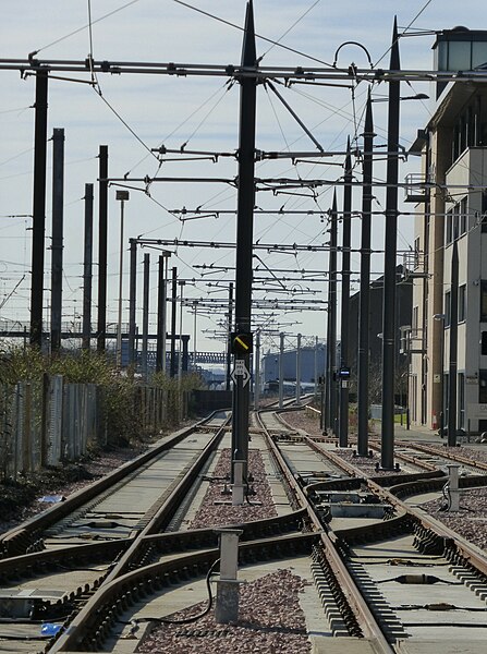 File:Tram track at Haymarket, Edinburgh.JPG