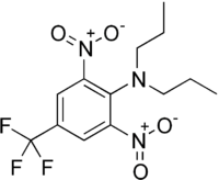 Strukturformel von Trifluralin