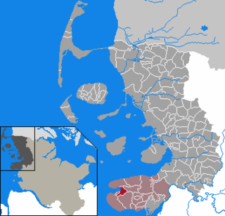 Läget för kommunen Tümlauer Koog i Kreis Nordfriesland