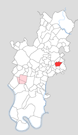 Map showing Garhi Ranchhor in Tundla block