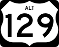 Alternate route, with "ALT" written in the shield
