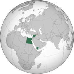 Location of United Arab States