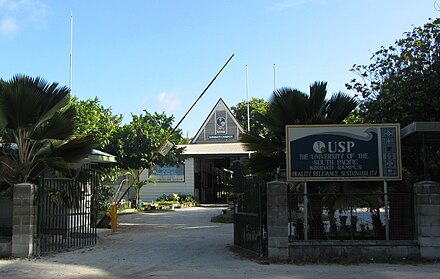 Campus in Teaoraereke, Kiribati, in 2011