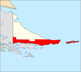 Dipartimento di Ushuaia – Mappa