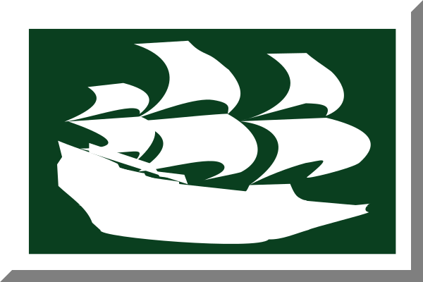 File:Verde e Bianco (Bordato) con vascello.svg