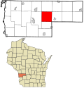 Thumbnail for File:Vernon County Wisconsin incorporated and unincorporated areas Webster highlighted.svg