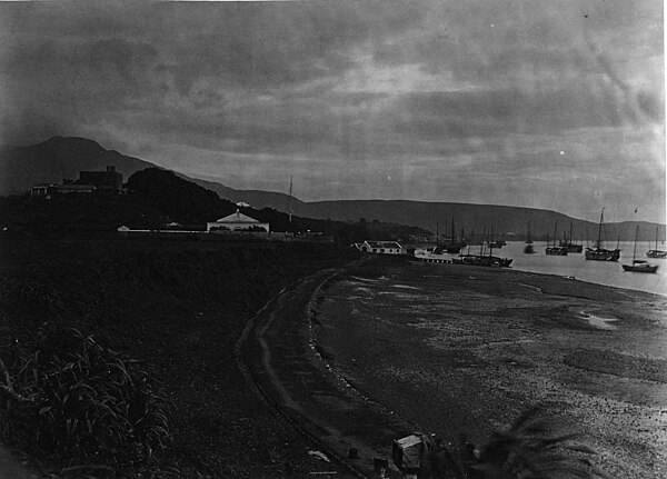 Fort San Domingo and bay, taken between 1860 and 1880.