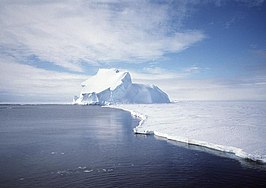 Zicht op het Riiser-Larsen-ijsplateau