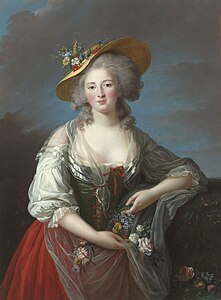 Portrait de Madame Elisabeth, sœur du roi (vers 1783).