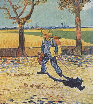 <i>The Painter on the Road to Tarascon</i> Painting by Vincent van Gogh