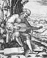 Viola da mano, engraving by Marcantonio Raimondi, c. 1510