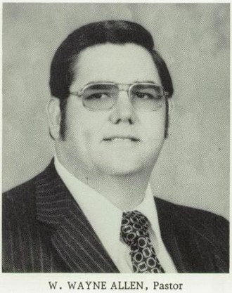 Pastor W. Wayne Allen, founder of the all white Briarcrest Christian School, was the intervener / defendant. W. Wayne Allen.jpg