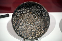 WLA brooklynmuseum Bowl with Flying Birds and Lotu