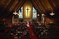 A wedding at St. Paul's Lutheran Church in Grafton