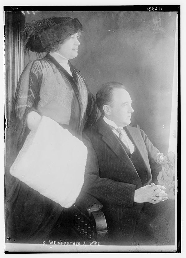 Weingartner and wife c. 1915