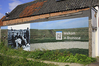 Bruinisse Village in Zeeland, Netherlands