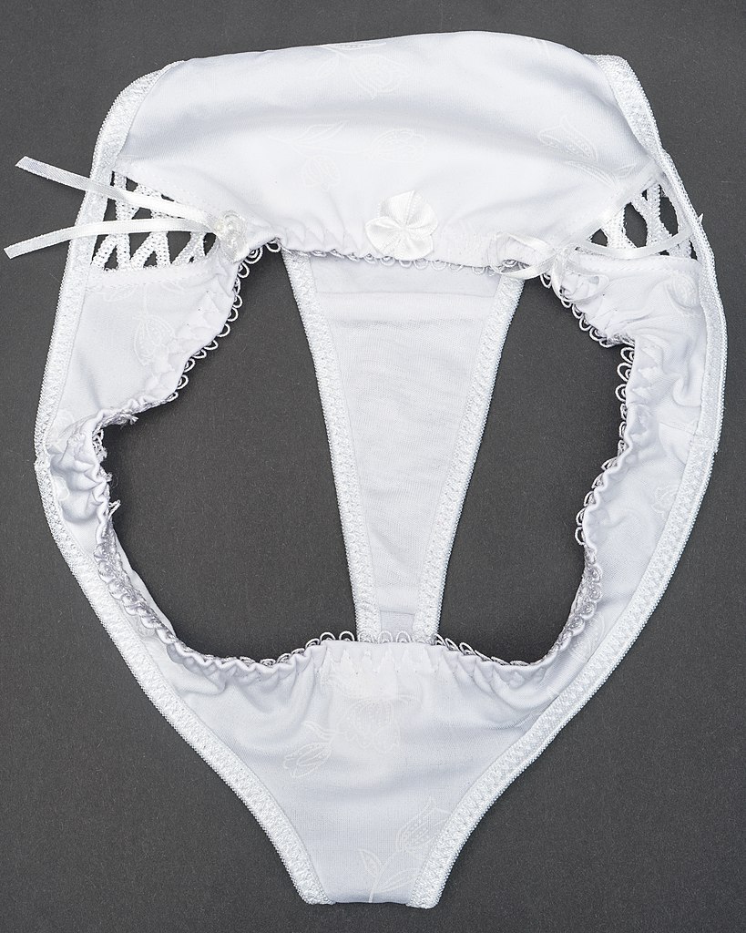 File:Women's knickers made of synthetic with hygienic cotton
